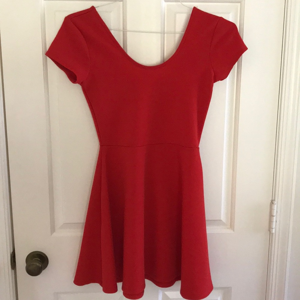 Affordable trendy red dress